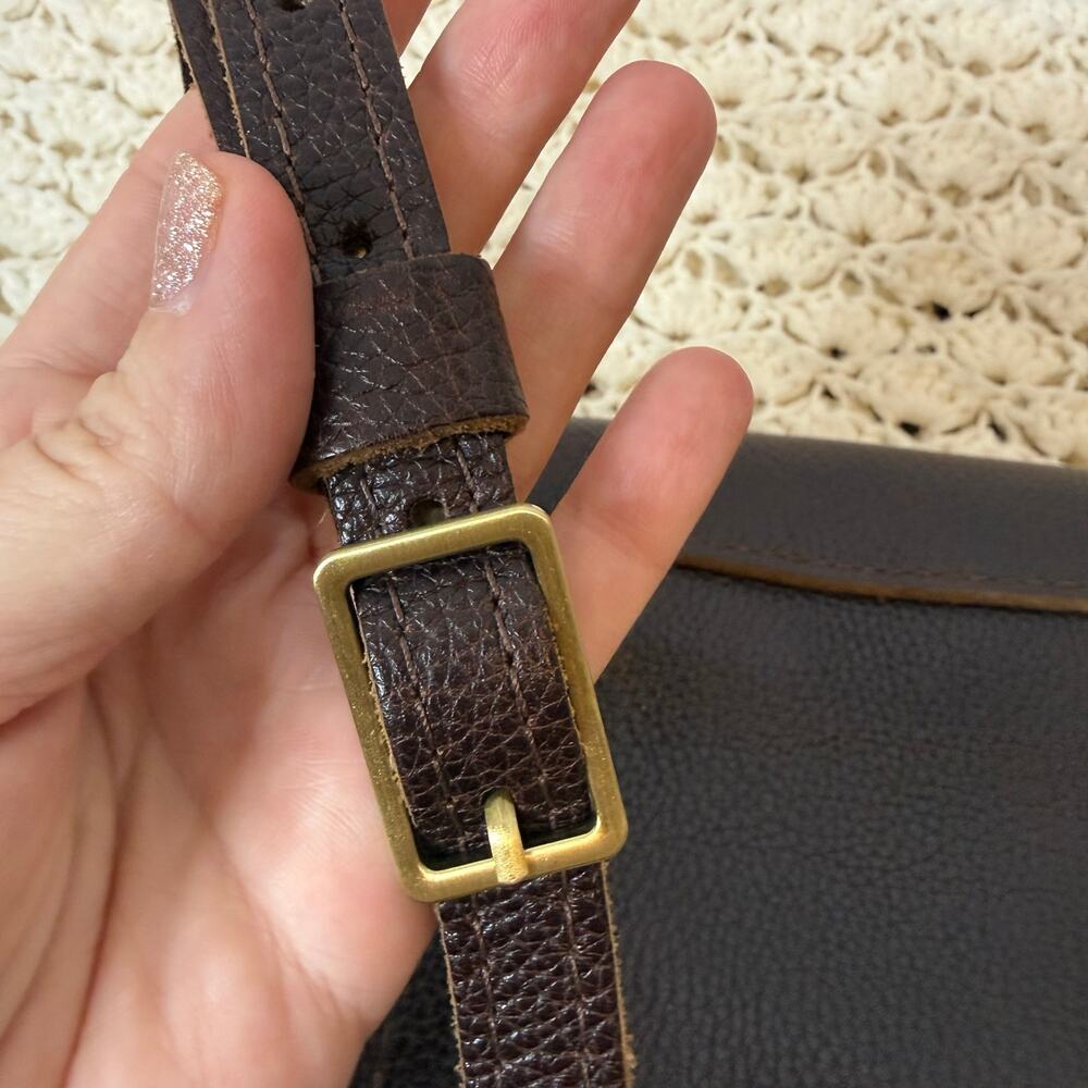 PORTLAND LEATHER GOODS Metro Crossbody Leather Shoulder Bag Medium Coldbrew Brn - Picture 14 of 16